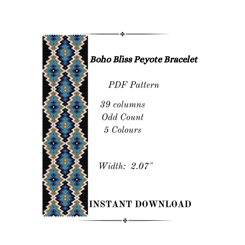 Boho Bliss Peyote Stitch Bracelet
