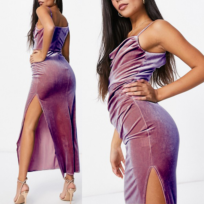 Camisole Maxi Dress PDF Sewing Pattern | Front Gathered | Side Open Cami - Image 2