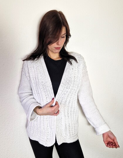 240 Häkelanleitung Cardigan Häkeljacke Charlotta