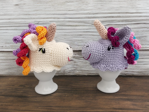 Egg Cozy UNICORN - crochet pattern