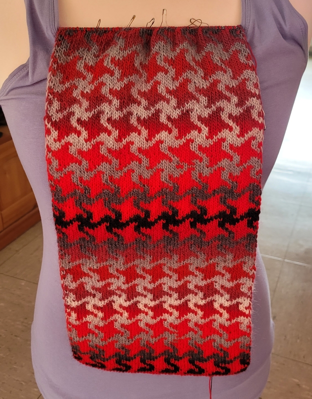 Schal Wogen-Muster Double-Face - Bild 2