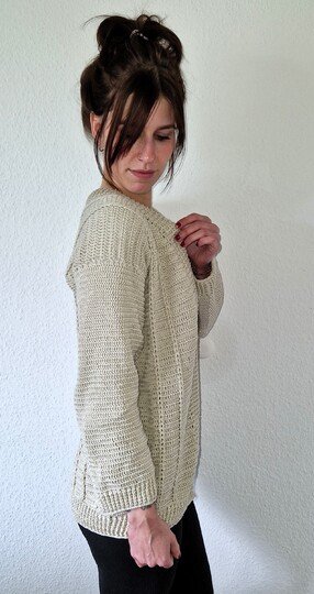 241 Häkelanleitung Cardigan Häkeljacke Steffi