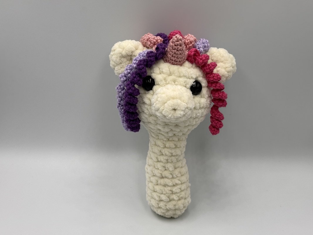 Häkelanleitung - Babyrassel "Unicorn" Einhorn - Bild 2