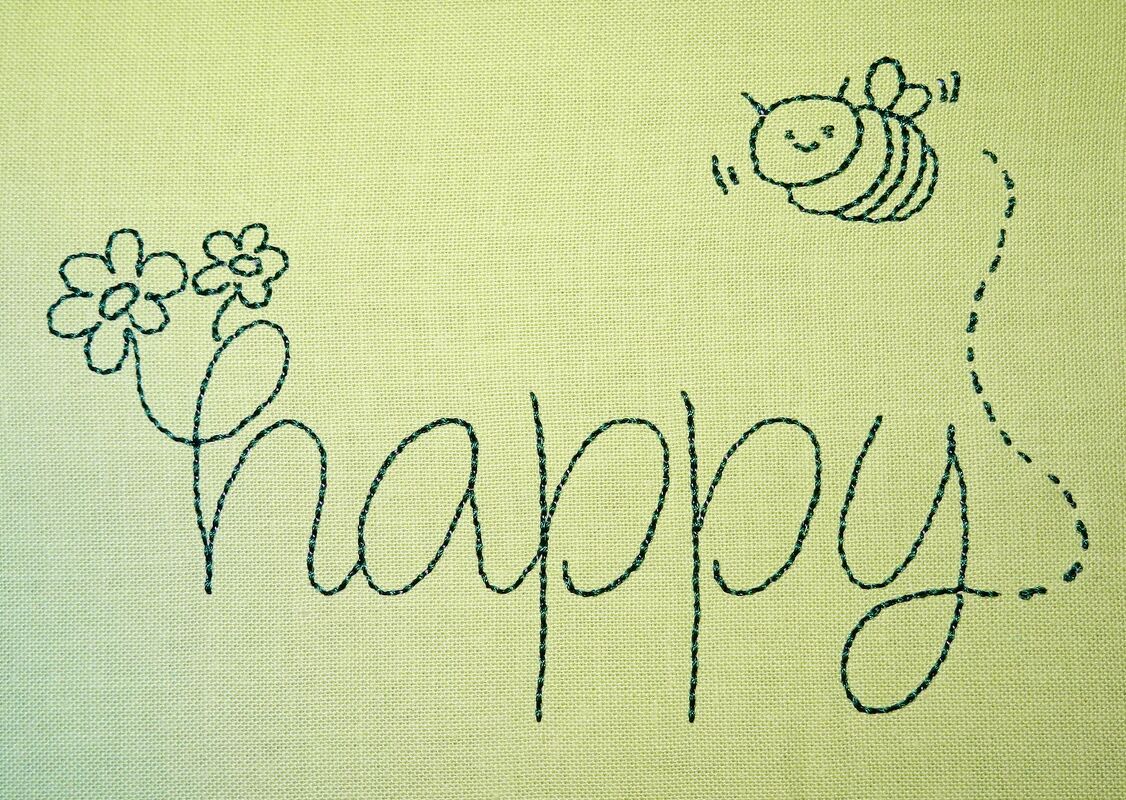 Stickdatei - Happy Bee Biene in 9 Größen - Bild 4