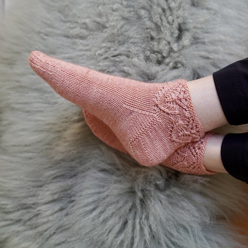 Sneakersocken "Tulips", Strickanleitung, Größe 35 - 42 - Bild 10