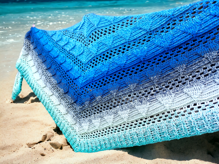 Flaches Dreieckstuch „Yeona BE“ - Häkelanleitung