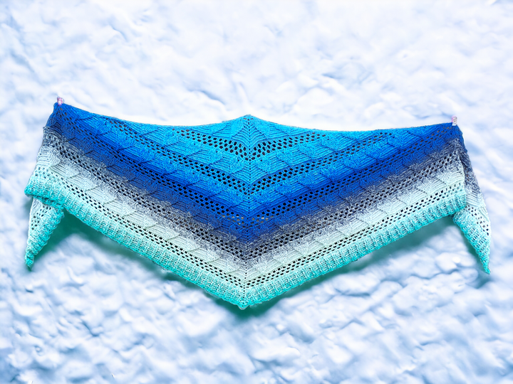 Flaches Dreieckstuch „Yeona BE“ - Häkelanleitung