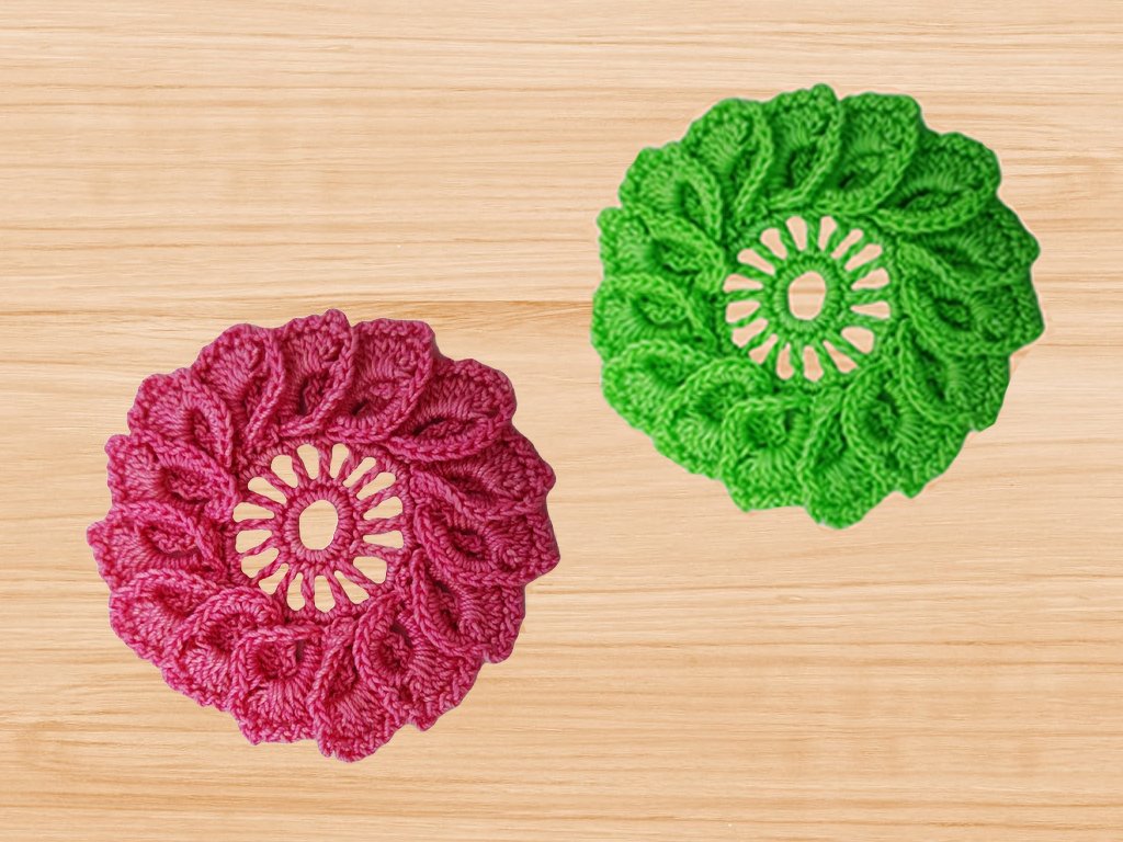 Crochet 3D Flower Pattern - Image 3