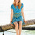 Kleid mit Wellenmuster und Rundpasse