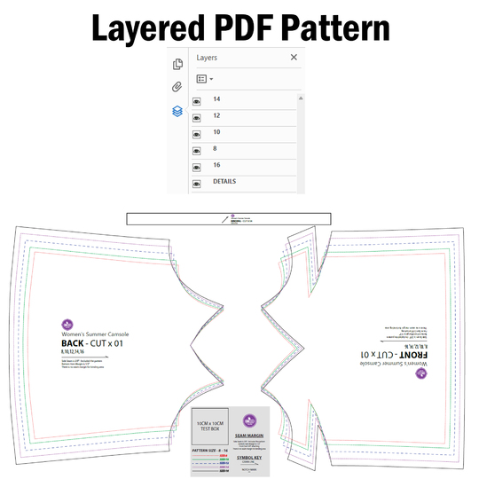 Women’s Camisole PDF Sewing Pattern | Cami Summer Dresses | Sundress Sew