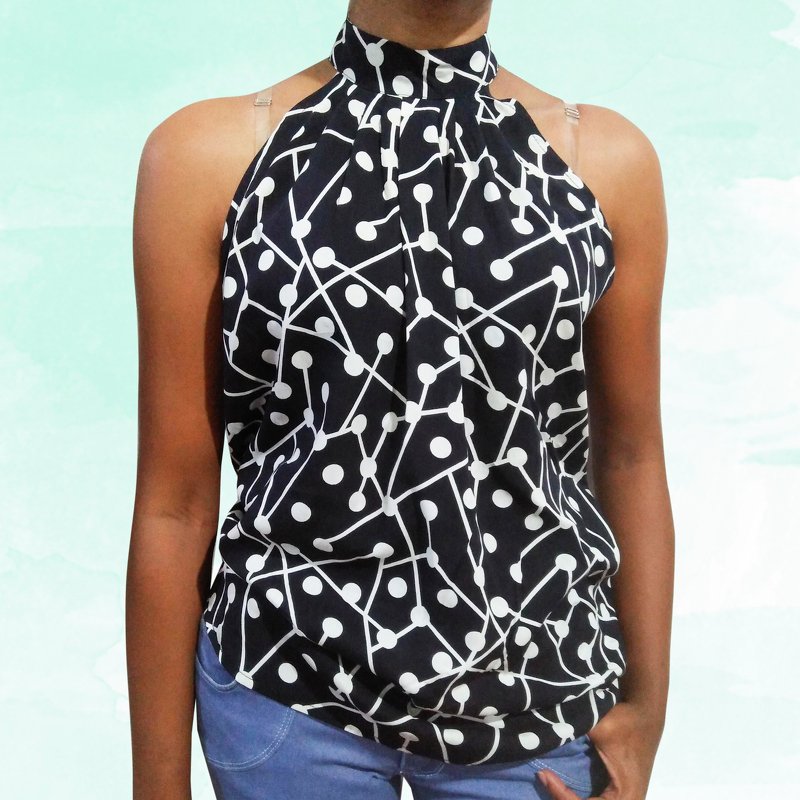 Women's Pleated Tank top PDF Sewing Pattern | Summer Dress Patterns