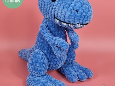Tom the T-Rex Crochet Amigurumi Pattern (English)