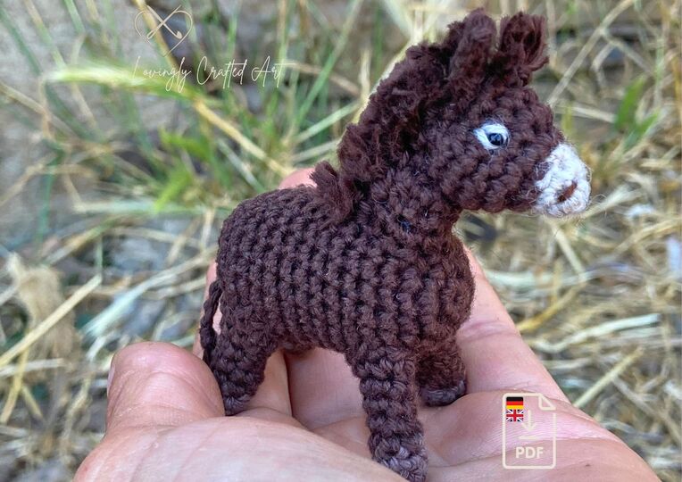 Donkey Emma amigurumi crochet Pattern