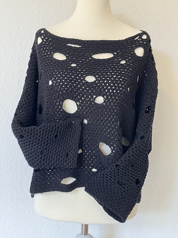 Zorra – der Lochpullover – Häkelanleitung oder Strickanleitung - Bild 8