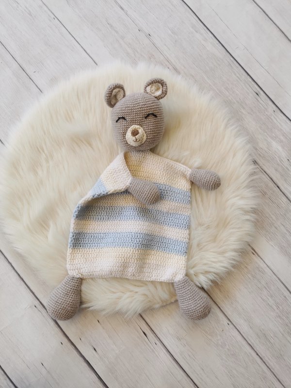 Crochet pattern PDF cuddle cloth bear crocheted cuddly blanket amigurumi - Image 5