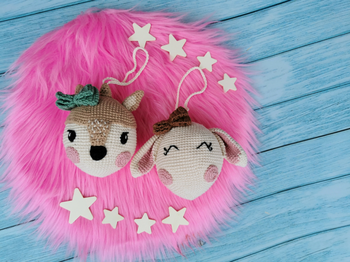 Häkelmuster PDF Kugel reh Hase Amigurumi Muster Handarbeit Häkelpuppe