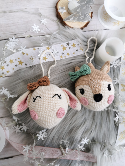 Häkelmuster PDF Kugel reh Hase Amigurumi Muster Handarbeit Häkelpuppe