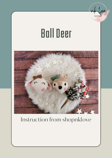 Häkelmuster PDF Kugel reh Hase Amigurumi Muster Handarbeit Häkelpuppe