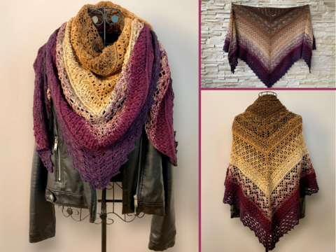 Häkelanleitung Dreieckstuch "Rhytia"