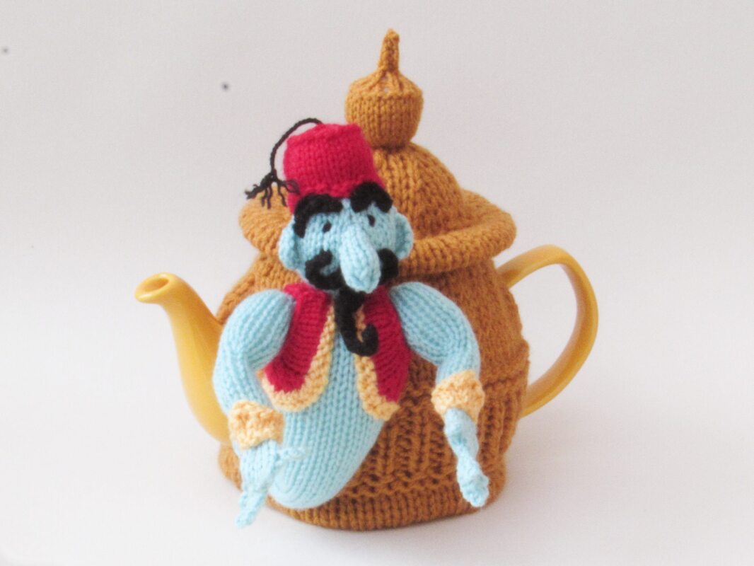 Genie and his Lamp Tea Cosy Knitting Pattern