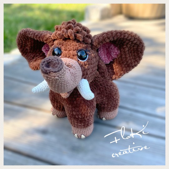 Elefant & Mammut häkeln ,Amigurumi süße Kuscheltiere DIY