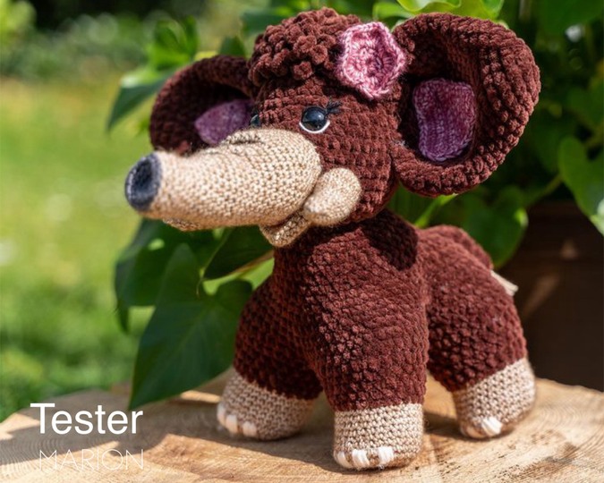 Elefant & Mammut häkeln ,Amigurumi süße Kuscheltiere DIY