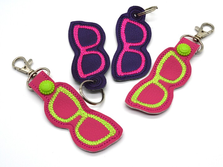 Stickdatei ITH Anhänger Sonnenbrille Brille