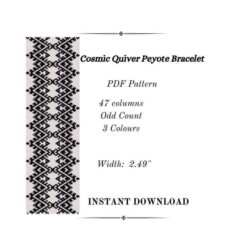 Cosmic Quiver Peyote Stitch Bracelet