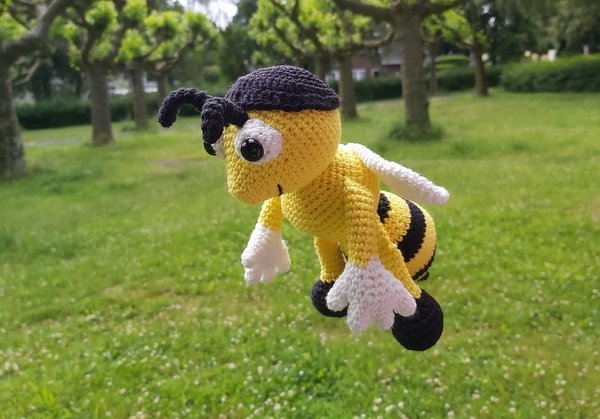 Die freundliche Biene - Häkelanleitung