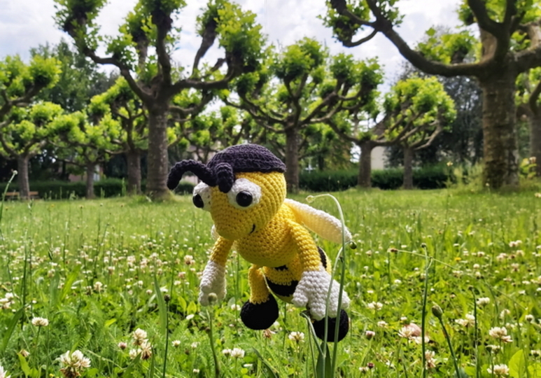 Die freundliche Biene - Häkelanleitung