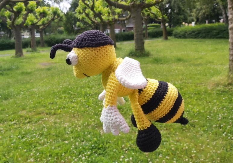 Die freundliche Biene - Häkelanleitung