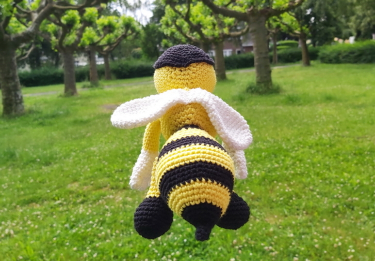 Die freundliche Biene - Häkelanleitung