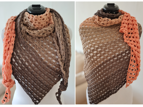 Crochet Pattern: ”Summerlove“ Triangular Scarf