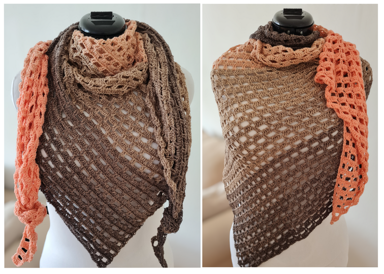 Crochet Pattern: ”Summerlove“ Triangular Scarf