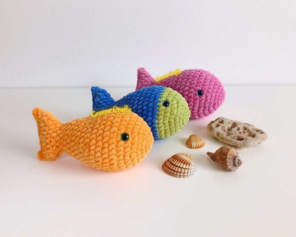 No Sew Fish Plush Toy - Crochet Pattern for Beginners - Image 5