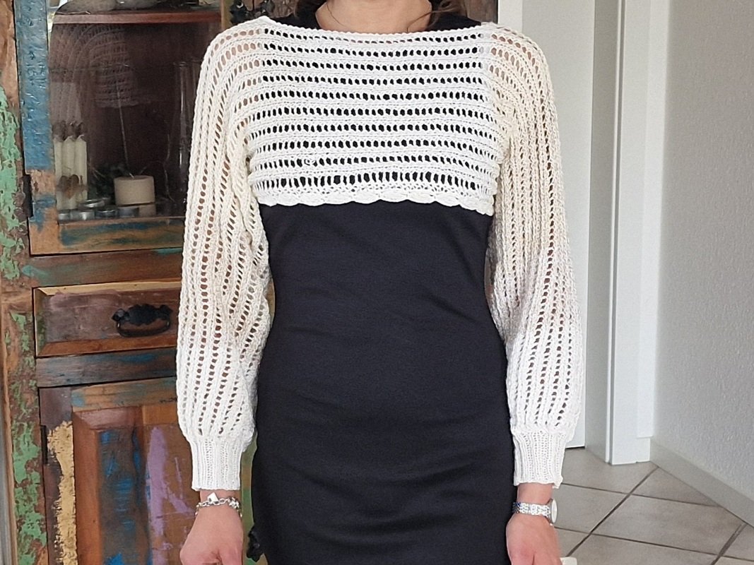 Strickanleitung für den Crop - Pulli "Melanie" - Bild 7