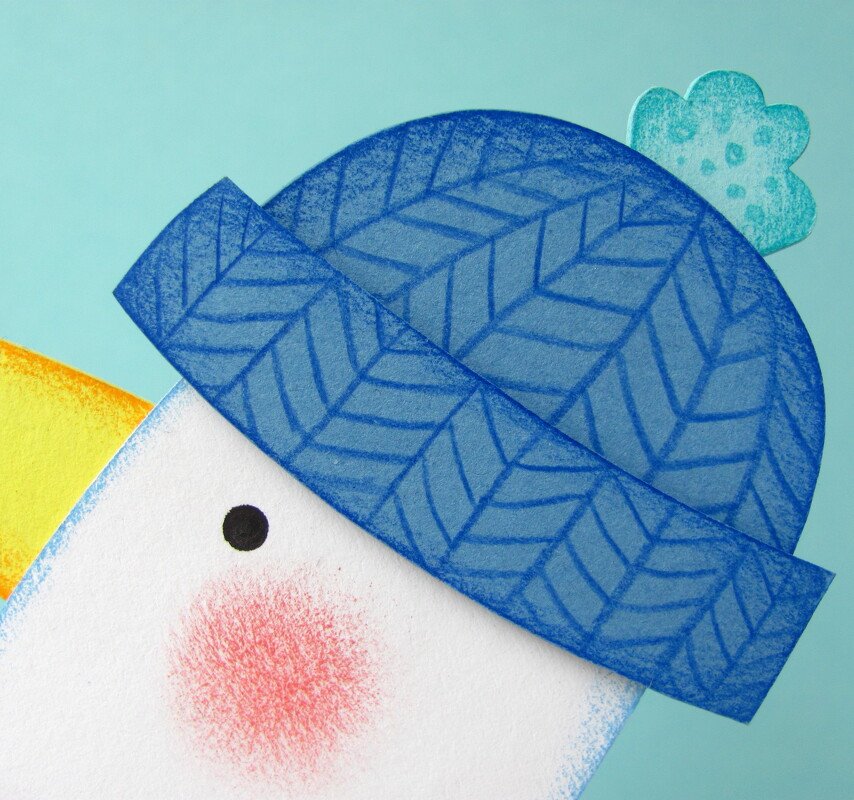 Fensterbild Möwe mit Anleitung und Vorlage