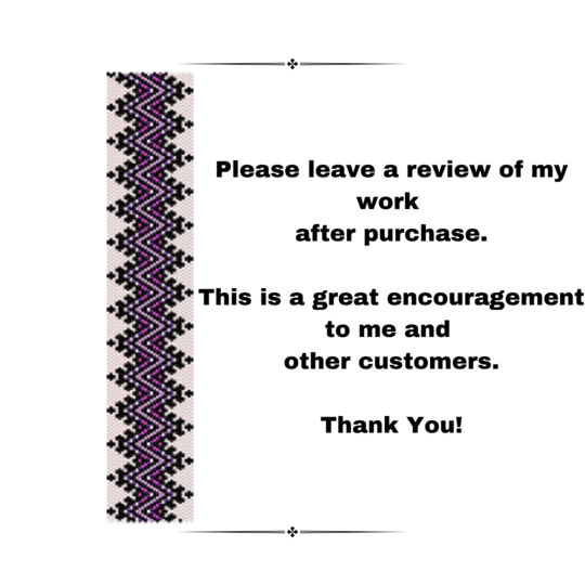 Flying V Peyote Stitch Bracelet