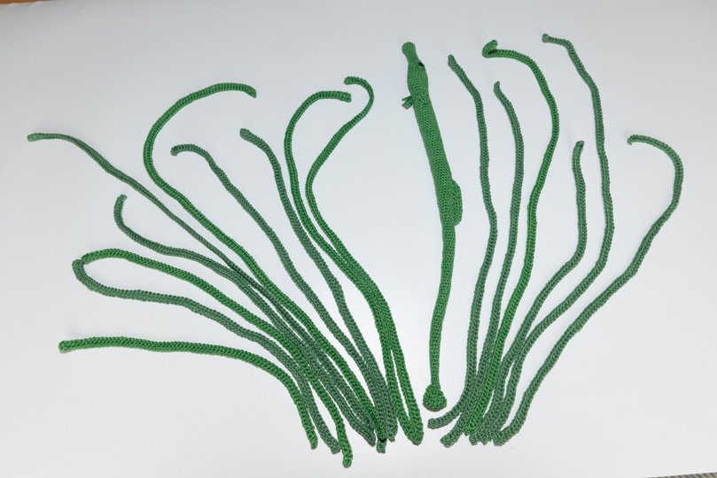 Amigurumi Häkelanleitung Grasnadel mit Seegras