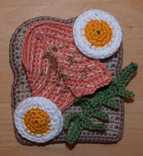 Crochet pattern sandwiches and canapés
