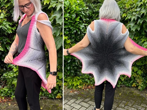 Häkelanleitung Sternenweste "Shooting Star"