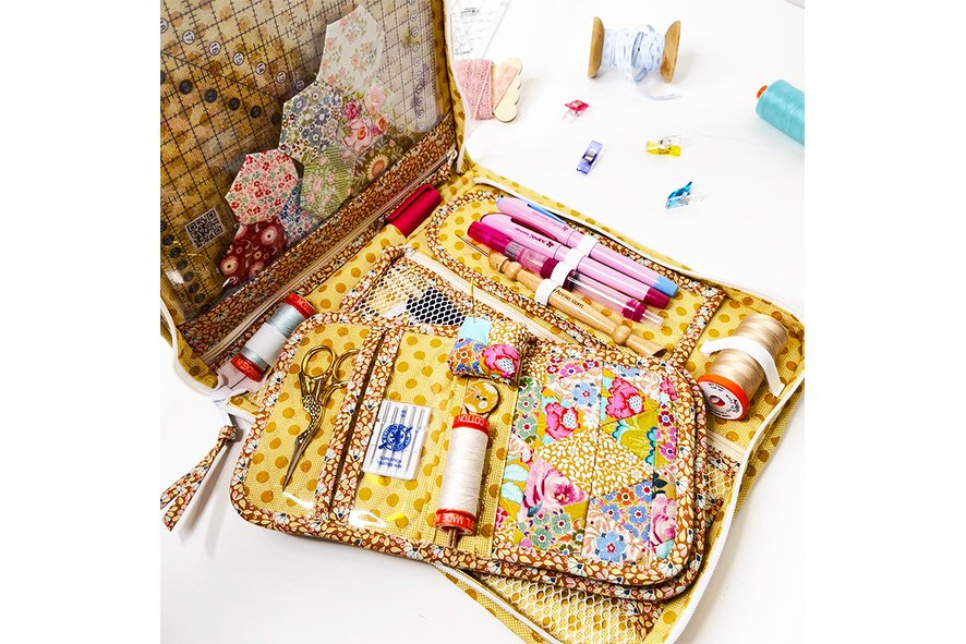 Nähmappe mit abnehmbaren Stiftemappe und Handarbeitsmappe - epp Case