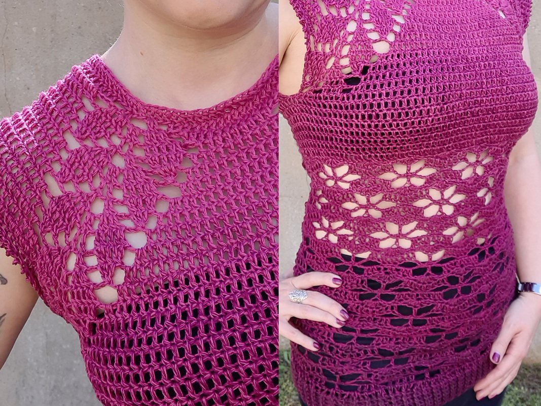 Tunika FLOWER POWER Häkelanleitung - Bild 2