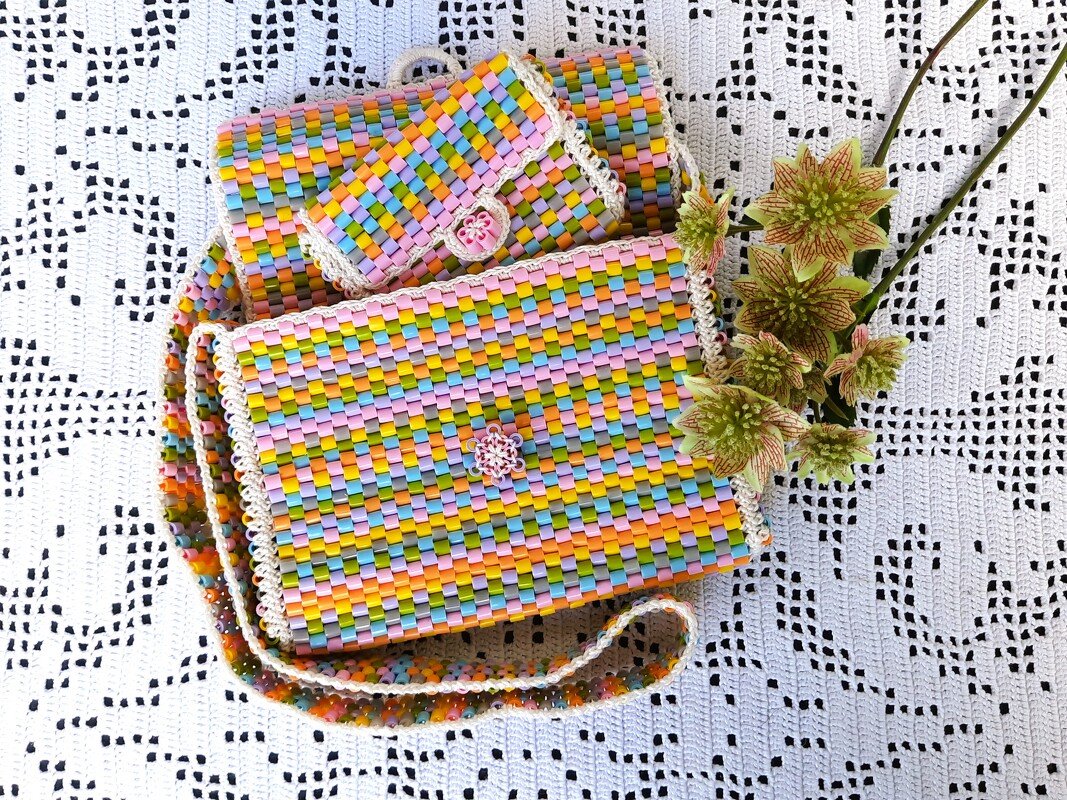 Bunte Perlentäschchen für kleine Damen - Bild 2