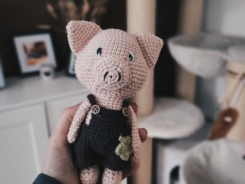 Häkelanleitung für ein Glücks-Schweinchen