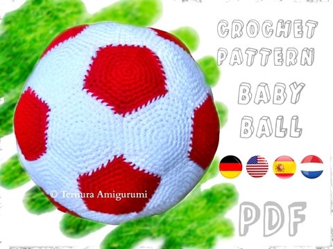 Baby Ball Crochet Pattern, soccer ball