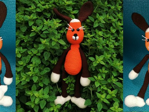 Häkelanleitung Schlenkerhase als PDF-Datei