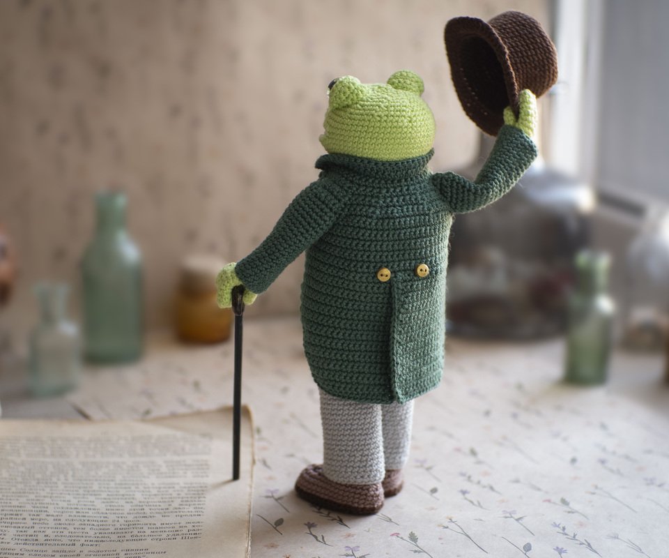 Dandy frog outfit crochet pattern - Image 2