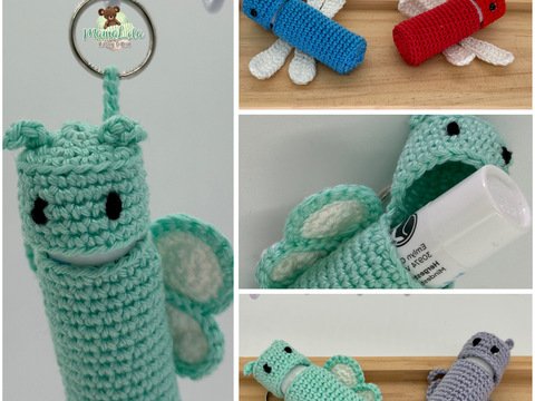 Hülle für Lippenpflegestift - Häkelanleitung