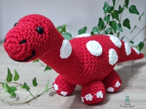 Don the Diplodocus Crochet Amigurumi Pattern (English)